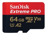 64 GB MicroSDXC SANDISK Extreme PRO R170/W90 C10 U3 V30 A2