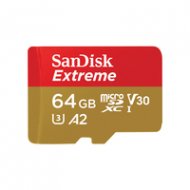 64 GB MicroSDXC SANDISK Extreme R160/W60 card only