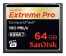 64 GB CompactFlash SANDISK EXTREME Pro 160MB/s SDCFXPS-064G retail